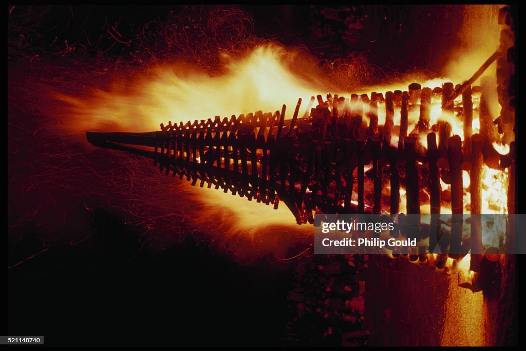 Burning Log Tower