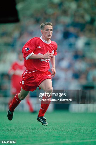 Liverpool footballer Michael Owen during an FA Carling Premiership match against Newcastle at St James' Park, Newcastle upon Tyne, 30th August 1998.