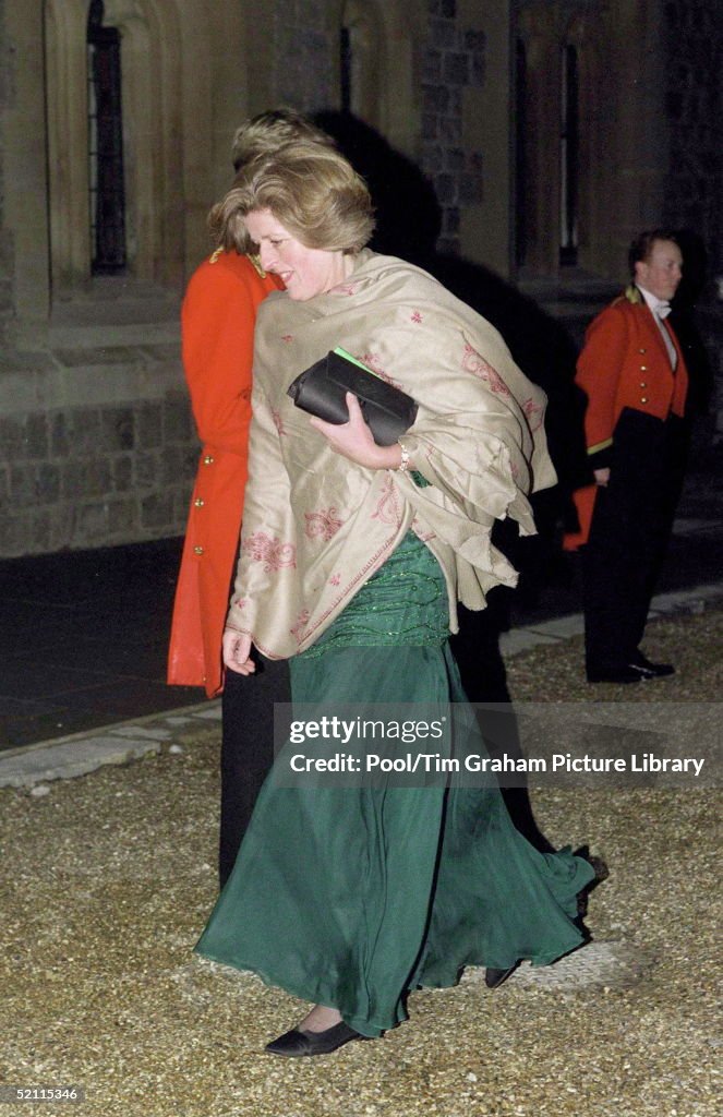Lady Jane Fellowes Arriving For A Ball At Windsor Castle To Celebrate ...