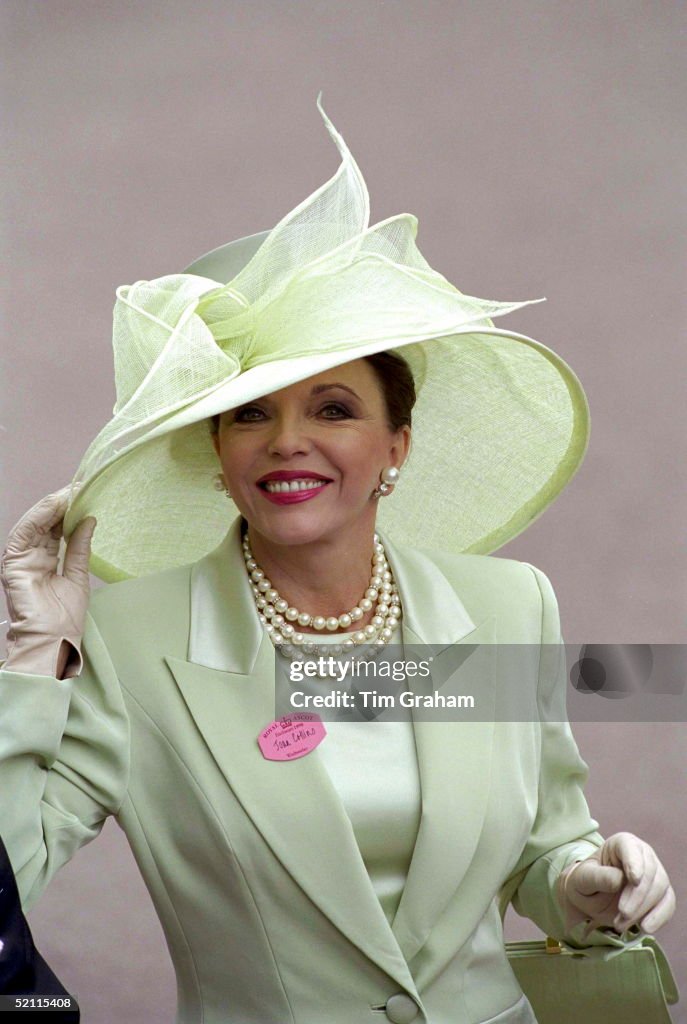 Actress Joan Collins At Ascot