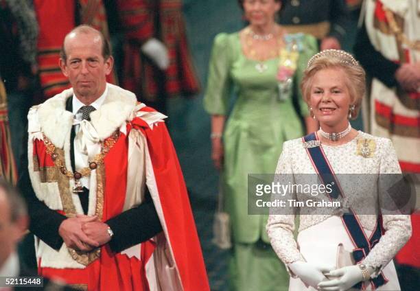 The Duke And Duchess Of Kent At The State Opening Of Parliament
