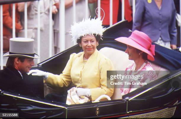 Princess Margaret Arrives At Ascot For Ladies Day