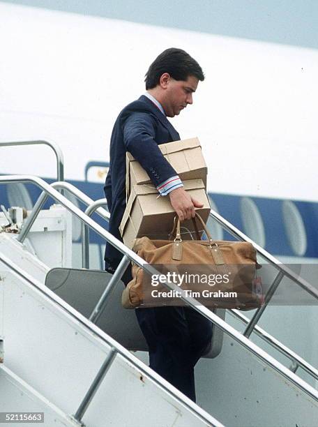 Michael Fawcett, Prince Charles's Valet, Carrying His Luggage Off A Royal Flight Circa 1990s