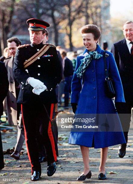 Brigadier Andrew Parker-bowles And Princess Anne At An Event In Hyde Park, London