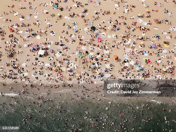 coney island beach - coney island stock-fotos und bilder