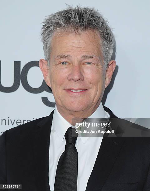 David Foster arrives at Sean Parker And The Parker Foundation Launch The Parker Institute For Cancer Immunotherapy Gala on April 13, 2016 in Los...