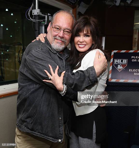 Marie Osmond visits '1 on 1 with Larry Flick' on Entertainment Weekly Radio at SiriusXM Studio on April 14, 2016 in New York City.