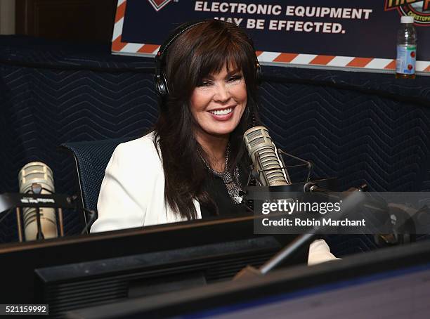 Marie Osmond visits '1 on 1 with Larry Flick' on Entertainment Weekly Radio at SiriusXM Studio on April 14, 2016 in New York City.