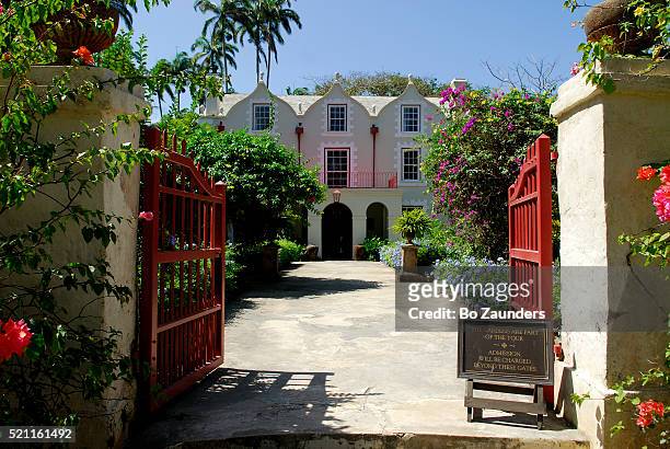 st. nicholas abbey in barbados - bo zaunders stock pictures, royalty-free photos & images