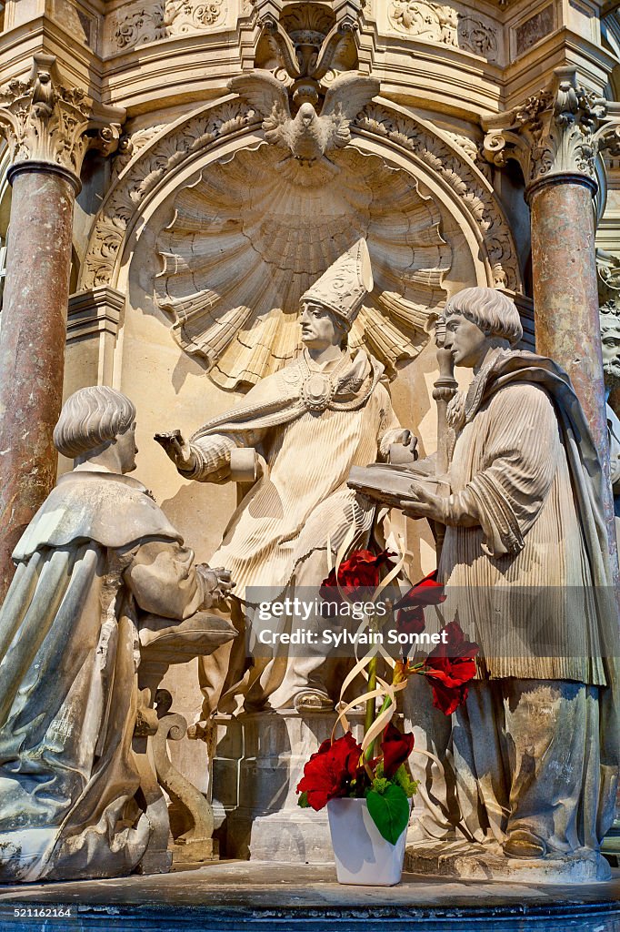 Detail of tomb of Saint Remi at Basilica of Saint-Remi