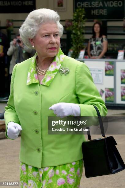 Queen Elizabeth II At The Annual Chelsea Flower Show