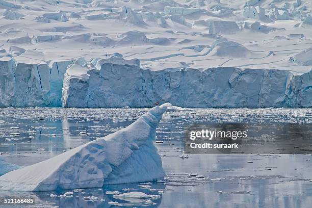 iceberg while cruising drake passage, antarctica - straat drake stockfoto's en -beelden