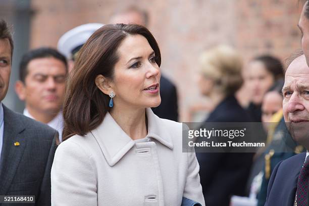 Crown Princess Mary of Denmark attends visit to Tjornegaard School during the State visit of the President of The United Mexican States, President...