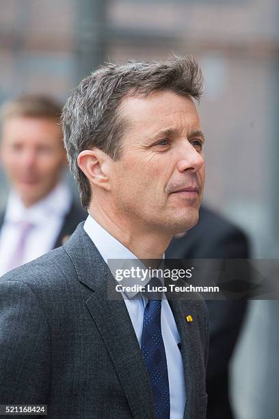 Crown Prince Frederik of Denmark attends visit to Tjornegaard School during the State visit of the President of The United Mexican States, President...