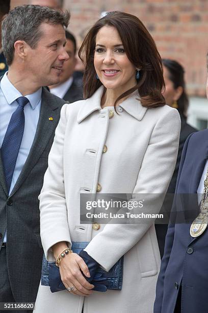 Crown Princess Mary of Denmark attends visit to Tjornegaard School during the State visit of the President of The United Mexican States, President...