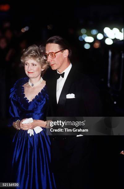 Robert Fellowes, The Queen's Private Secretary At The 'aspects Of Love' Premiere.circa 1990s