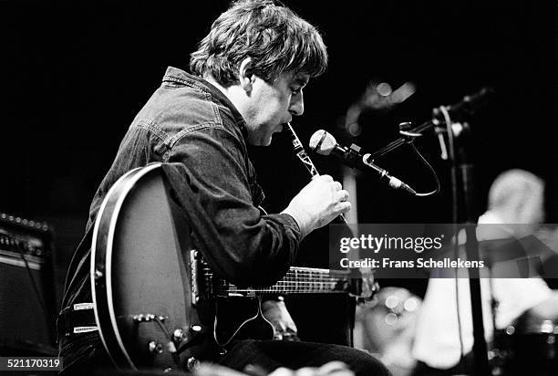 Fred Frith, guitar, performs at the BIM huis on January 24th 1992 in Amsterdam, Netherlands.