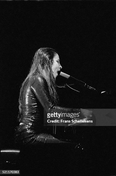 Diamanda Galas, vocal and piano, performs at the Melkweg on October 9th 1996 in Amsterdam, Netherlands.