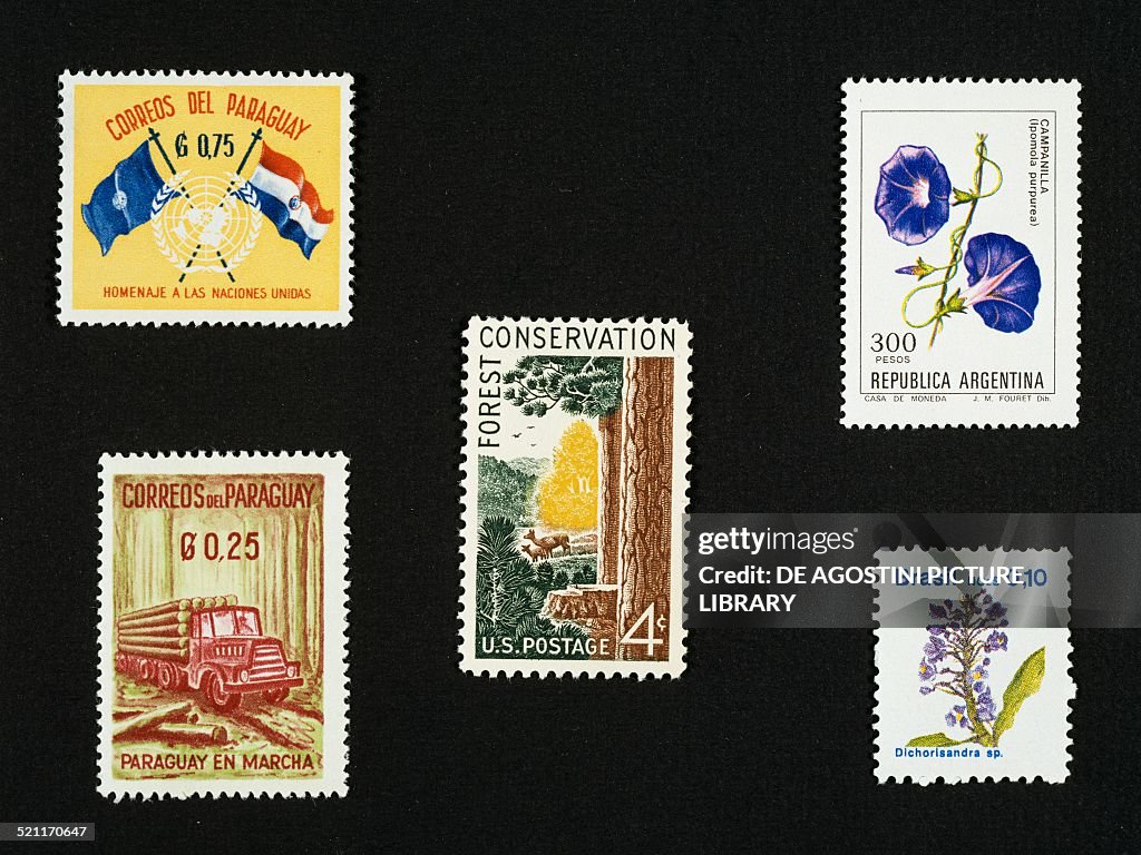 Postage stamp honoring United Nations