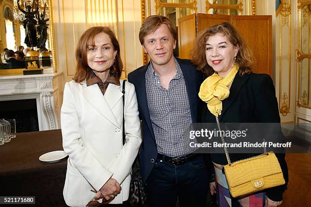 Nominated for "Moliere de la comedienne dans un spectacle de Theatre public" for "Phedre ", Isabelle Huppert, Nominated for "Moliere de l'Humour",...