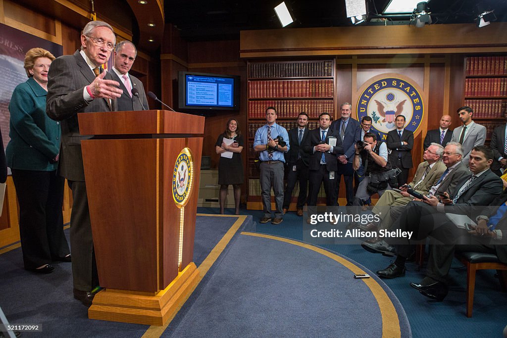 Sen. Harry Reid And Senate Democrats Speak On Confirmation Hearings For Obama's Supreme Court Nominee