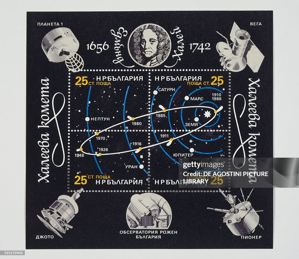 Sheet commemorating Passage of Halley's Comet