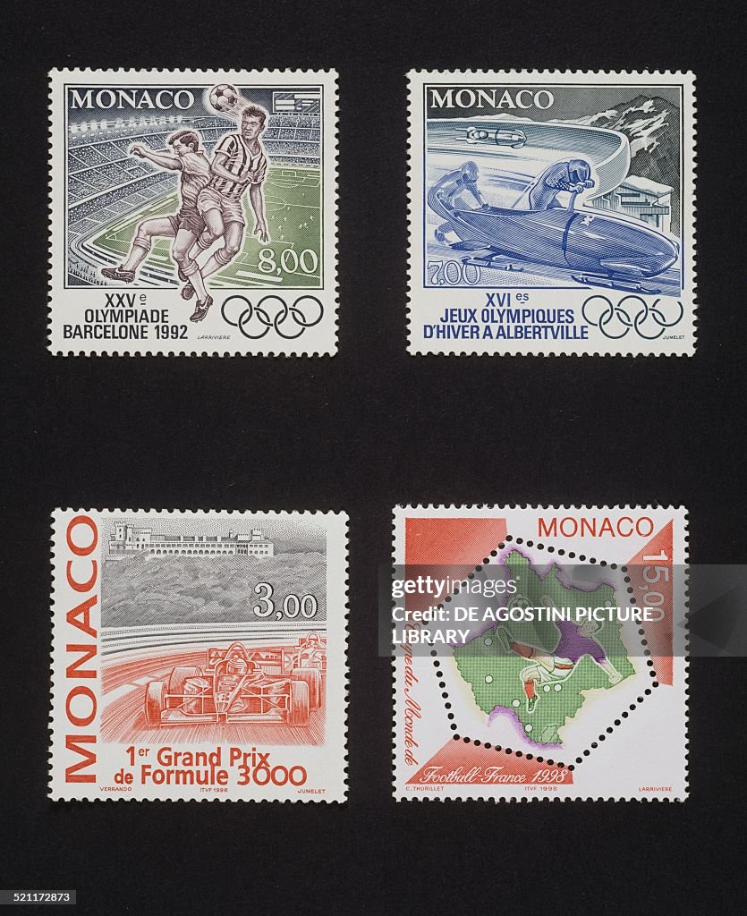 Stamp honoring Olympic Games in Barcelona, 1991