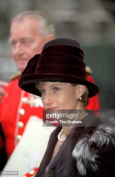Sophie Rhys-jones At A Thanksgiving Service At Westminster Abbey To Mark The Royal Golden Wedding Anniversary