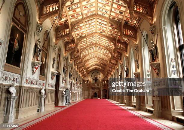 St George's Hall, Windsor Castle, After Complete Restoration Following The Fire