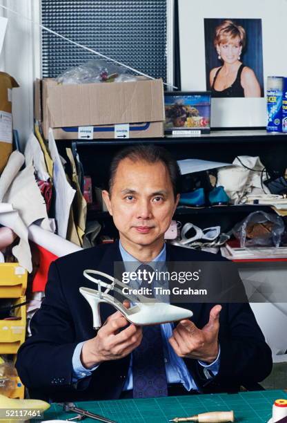 Shoe Designer, Jimmy Choo In His Studio In London