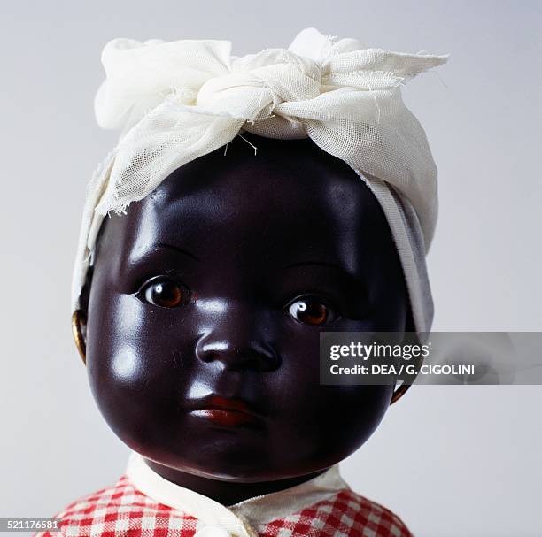 Black Mambi baby doll, made by Rheinische Gummi und Celluloid Fabrik. Germany, 20th century. Germany