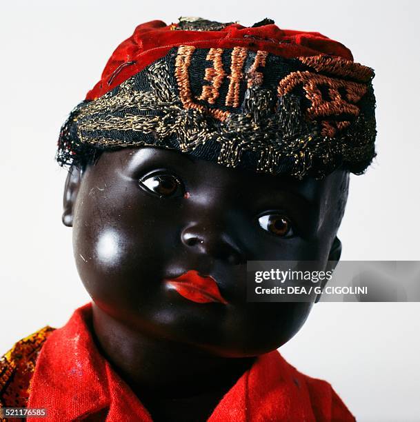 Black Mambi baby doll, made by Rheinische Gummi und Celluloid Fabrik. Germany, 20th century. Germany