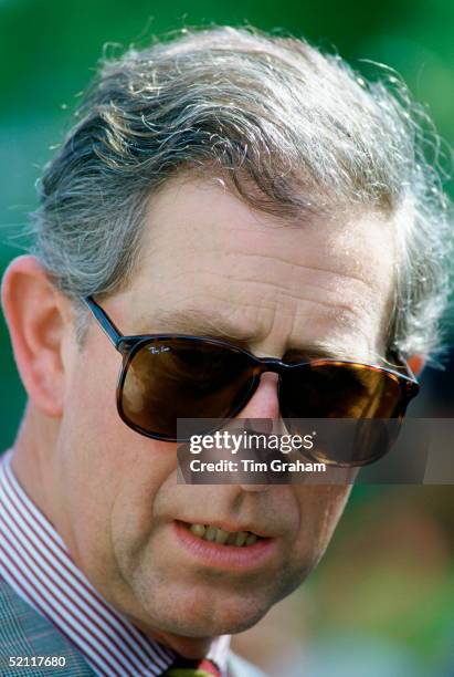 Prince Charles Wearing A Pair Of Ray-ban Sunglasses During His Tour Of The Islands Of Trinidad And Tobago.
