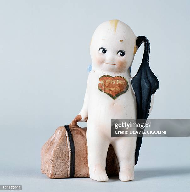 The traveller Kewpie doll, celluloid doll made by Kewpie. United States of America, 20th century. United States