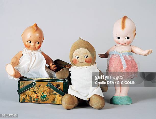 Celluloid Kewpie dolls, late 1920s-1930s. United States of America, 20th century. United States