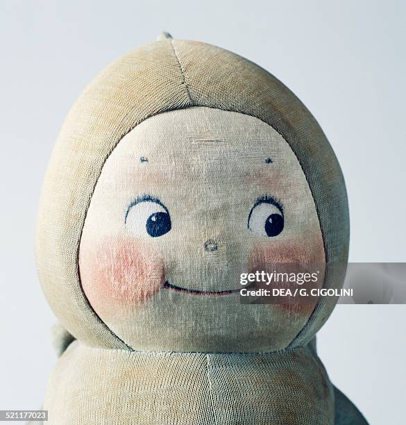 Stuffed cloth Kewpie doll, made by Kewpie, 1930s. United States of America, 20th century. United States