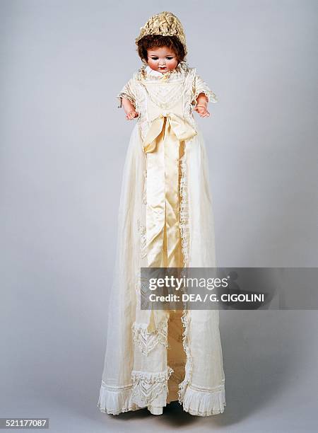 Baby doll No 996 with long dress, bisque head doll made ??by Armand Marseille, 1930. Germany, 20th century. Germany