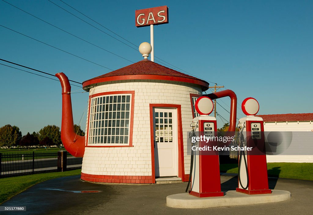 Teapot Dome historic gas station, Built 1922, Zillah, Washington