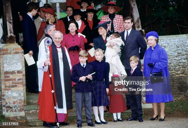 The Royal Family Gather At Sandringham For Princess Eugenie's Christening