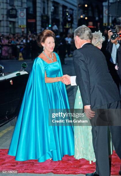 Princess Margaret At The London Palladium For The Queen Mother's 90th Birthday.