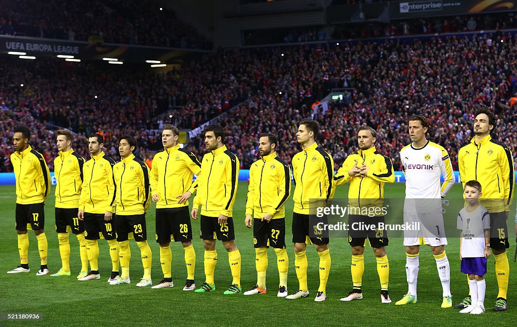 Liverpool v Borussia Dortmund - UEFA Europa League Quarter Final: Second Leg