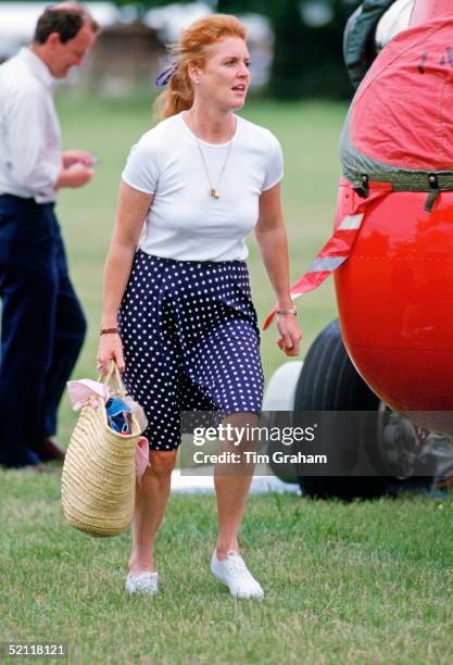 The Duchess Of York At The Royal International Horseshow, Hickstead, To See Her Horse Compete.