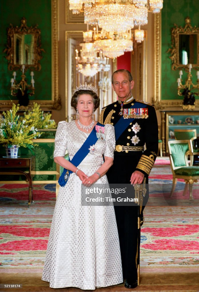 Queen And Philip Windsor Portrait