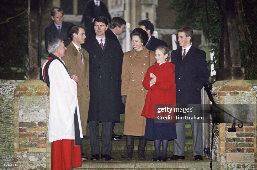 Royal Family At Sandringham Church