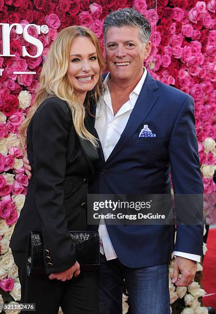 Personality Taylor Armstrong and John Bluher arrive at the Open Roads World Premiere Of "Mother's Day" at TCL Chinese Theatre IMAX on April 13, 2016...