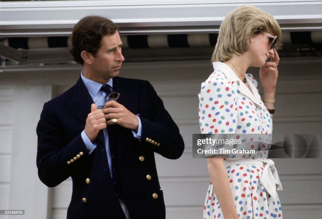 Diana And Charles At Guards Polo Club