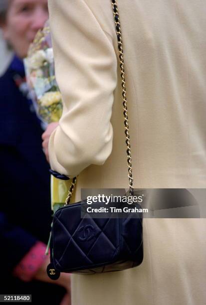 Close-up Of Princess Diana's Handbag Whilst Visiting Pinelodge, Thames Valley Hospice, Windsor.