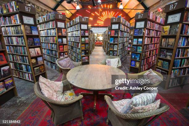 barter books, one of the largest second hand bookshops in the uk. - northumberland stock pictures, royalty-free photos & images