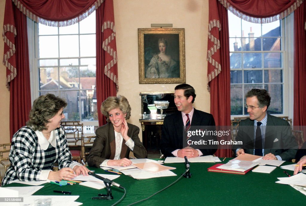 Diana Charles And Staff At Home