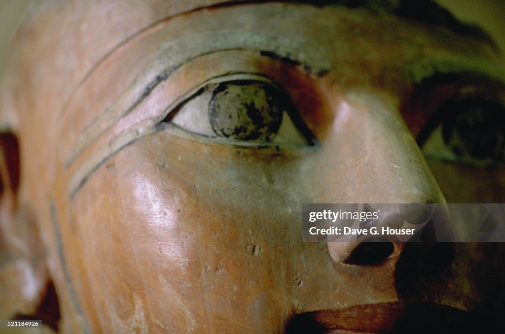 Close-Up View of Portrait Head of Queen Hatshepsut